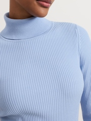 Phase Eight Blue Kylie Knit Dress - Image 4 of 7