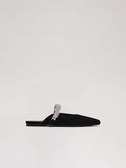 Phase Eight Black Velvet Mules - Image 1 of 5