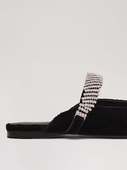 Phase Eight Black Velvet Mules - Image 4 of 5
