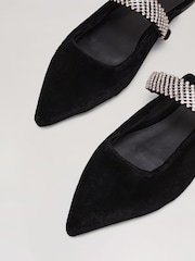 Phase Eight Black Velvet Mules - Image 5 of 5