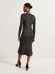 Phase Eight Gold Tillie Sparkle Dress - Image 2 of 7