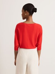 Phase Eight Light Red Cristine Knit Jumper - Image 2 of 6