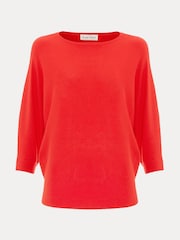Phase Eight Light Red Cristine Knit Jumper - Image 6 of 6
