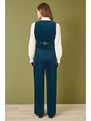 Yumi Blue Corduroy Trousers With Patch Pockets - Image 3 of 4