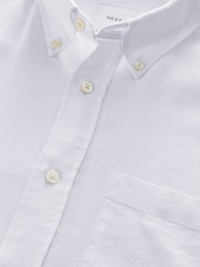 White Lightweight Long Sleeve Oxford Shirt - Image 7 of 8