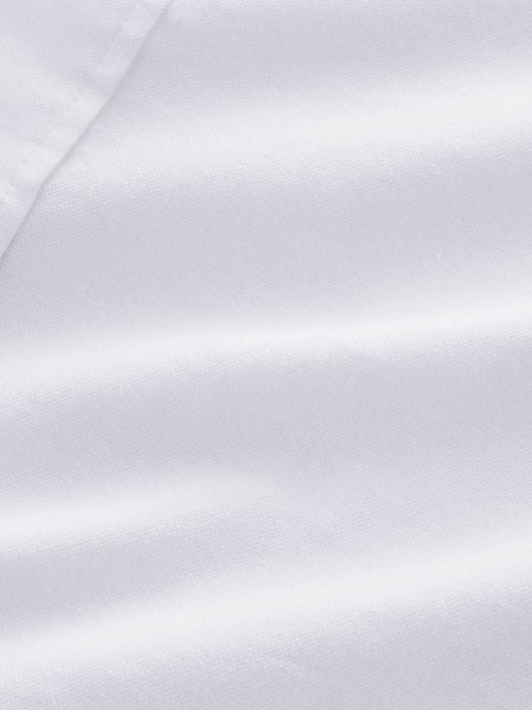 White Lightweight Long Sleeve Oxford Shirt - Image 8 of 8