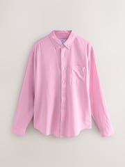 Розовый - Lightweight Long Sleeve Oxford Shirt - Изображение 1 из 3