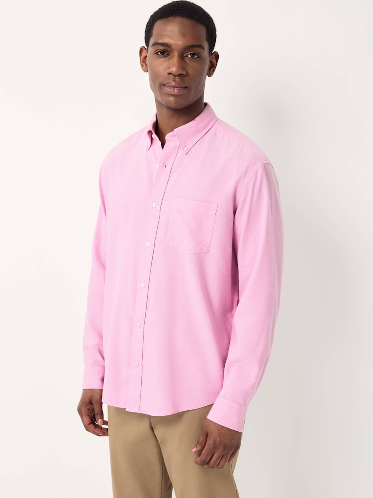 Pink Lightweight Long Sleeve Oxford Shirt - Image 1 of 1 Pink Lightweight Long Sleeve Oxford Shirt - Image 1 of 1