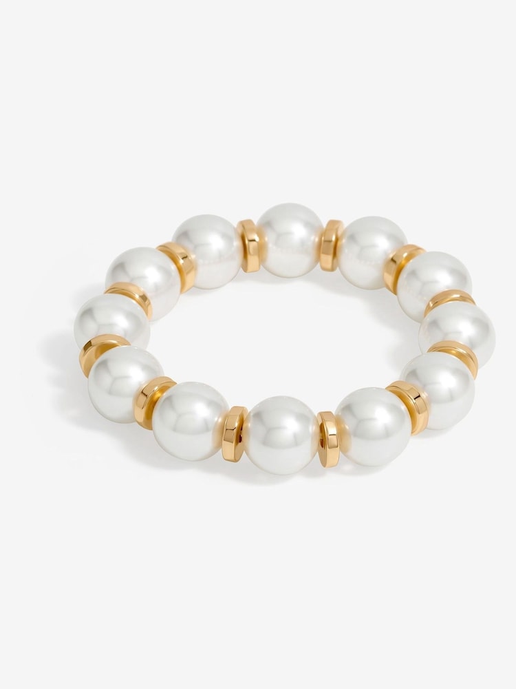 Mood Pearl Graduated Station Stretch Bracelet - Image 1 of 3