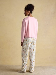 Joules Lyla Party Dogs Jersey Cotton Pyjama Set - Image 2 of 7