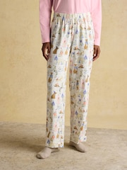 Joules Lyla Party Dogs Jersey Cotton Pyjama Set - Image 5 of 7