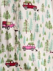 Joules Bonnie Cream Satin Pyjama Set - Image 4 of 6