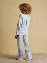 Joules Bonnie Stripe Satin Pyjama Set - Image 2 of 8