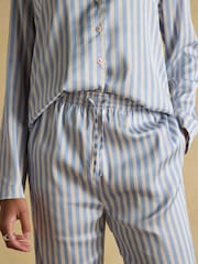 Joules Bonnie Stripe Satin Pyjama Set - Image 5 of 8