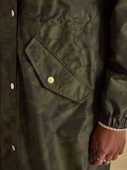 Joules Holkham Green Waterproof Packable Raincoat With Hood - Image 5 of 10