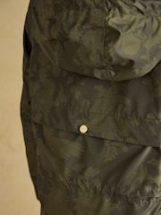 Joules Holkham Green Waterproof Packable Raincoat With Hood - Image 7 of 10