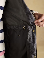 Joules Holkham Black Waterproof Packable Raincoat With Hood - Image 5 of 9