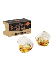 Gentleman’s Hardware Set of 2 Rocking Whisky Glasses - Image 2 of 3