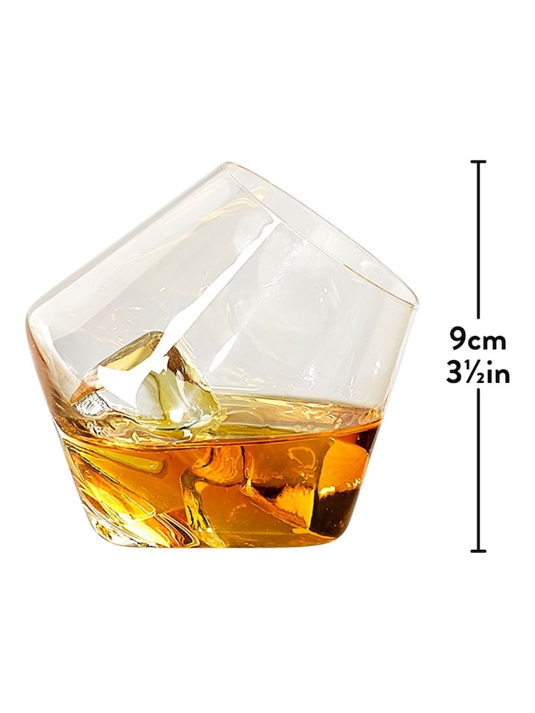 Gentleman’s Hardware Set of 2 Rocking Whisky Glasses - Image 3 of 3