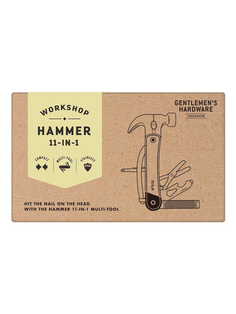 Gentleman’s Hardware Hammer Multi Tool Kraft Packaging - Image 1 of 2 Gentleman’s Hardware Hammer Multi Tool Kraft Packaging - Image 1 of 2
