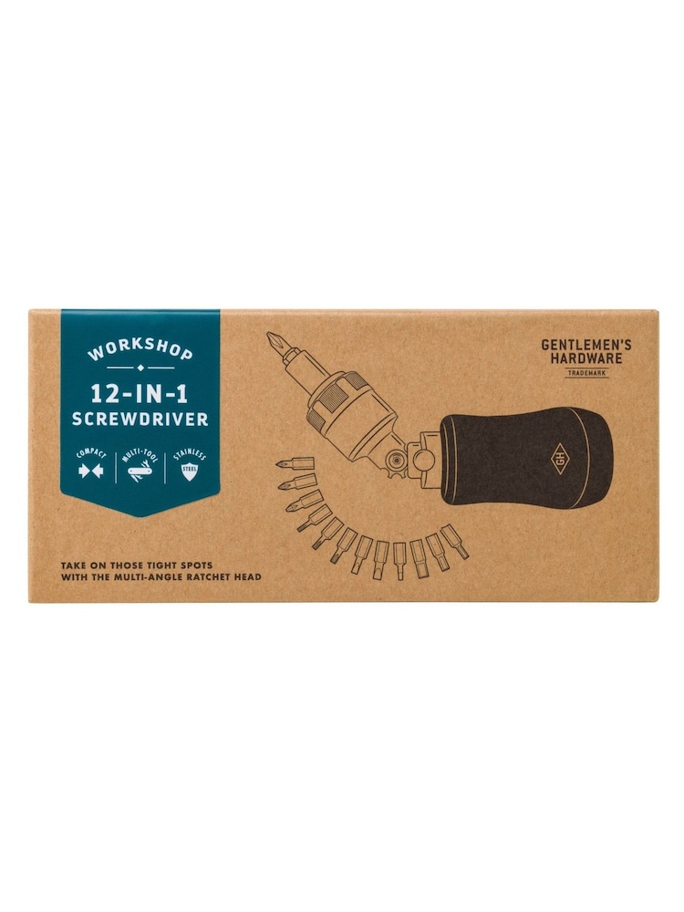 Gentleman’s Hardware 12-in-1 Screwdriver Kraft Packaging - Image 1 of 8