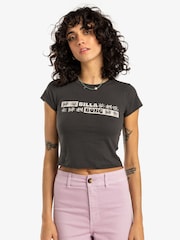 Billabong 100% Cotton Paradise Way Logo Black T-Shirt - Image 1 of 4
