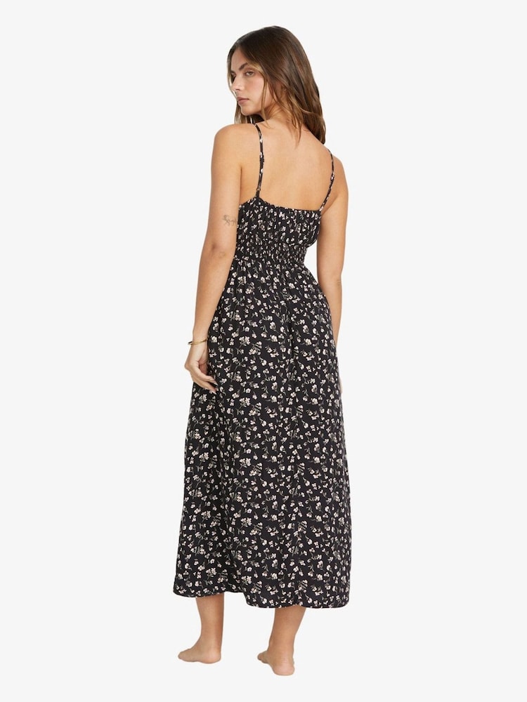 Billabong Take Your Time Ditsy Sleeveless Black Dress - Image 4 of 5