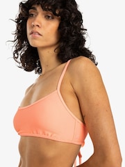 Billabong Pink Tanlines Lace Up Bikini Top - Image 4 of 6