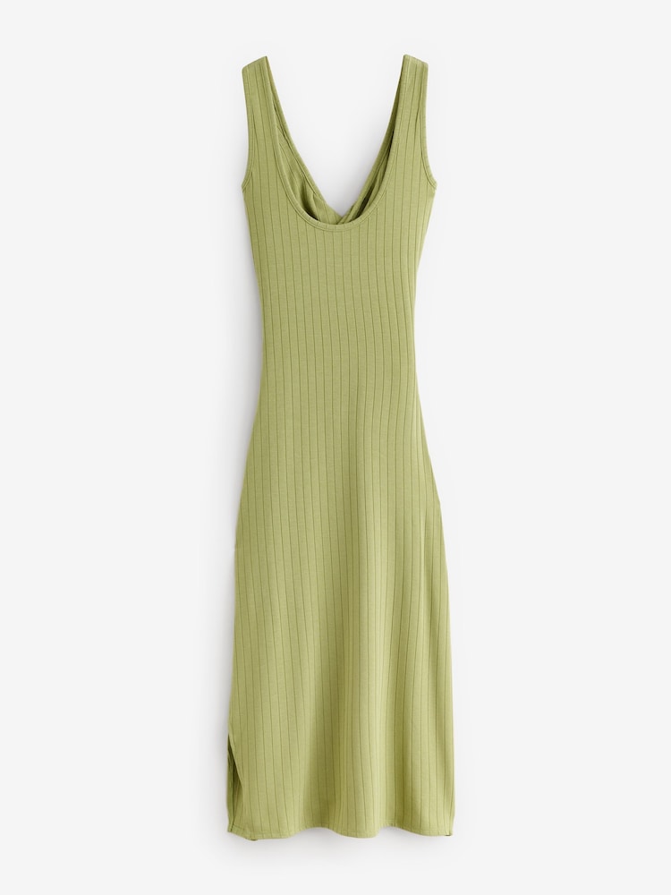 Billabong Take a Look Open Back Jersey Scoop Neck Dress - Image 1 of 1