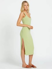 Grün - Billabong – Take a Look – Jersey-Kleid mit Rundhalsausschnitt und Rückenausschnitt - Bild 5 von 9