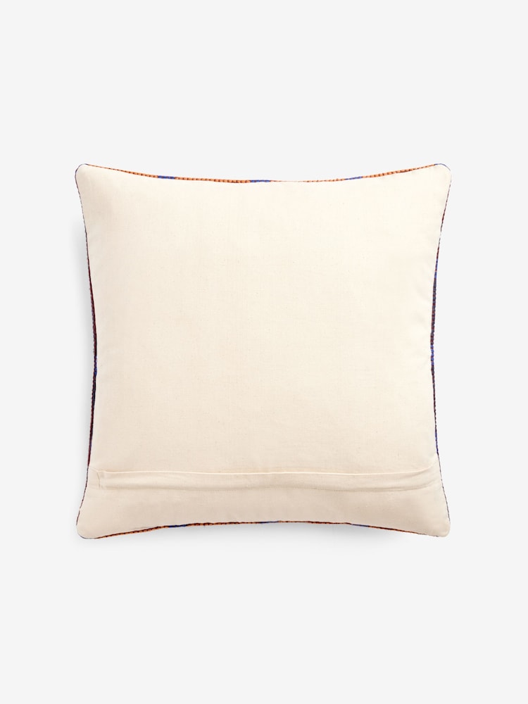 MADE.COM Textured Woven Cale Cotton Geo Cushion - Image 4 of 6