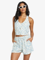 Billabong Blue Go West Sunflower Waistcoat - Image 3 of 7