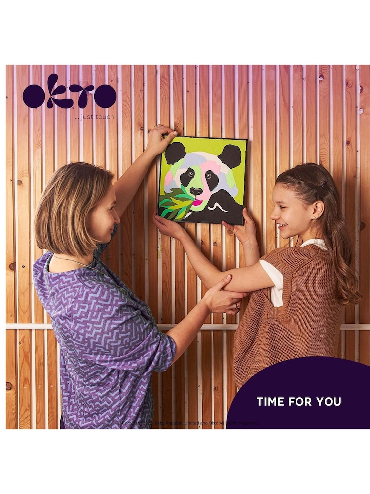 OKTO Clay Sensory Air Clay Painting by Numbers - Panda - Image 1 of 5