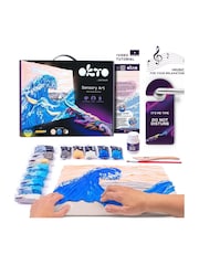 OKTO Clay 3D Sensory Art Canvas with The Great Wave of Kanagawa - Image 1 of 4