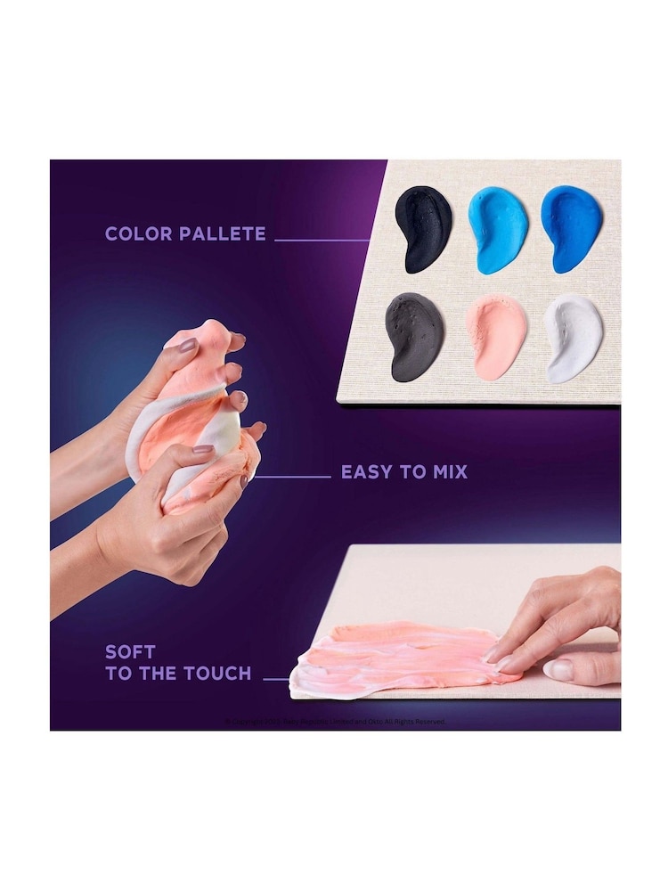 OKTO Clay 3D Sensory Art Canvas with The Great Wave of Kanagawa - Image 2 of 4
