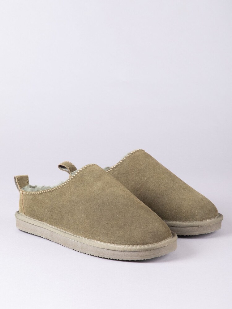 Lakeland Leather Green Ladies Sheepskin Clog Winter Slippers - Image 2 of 3