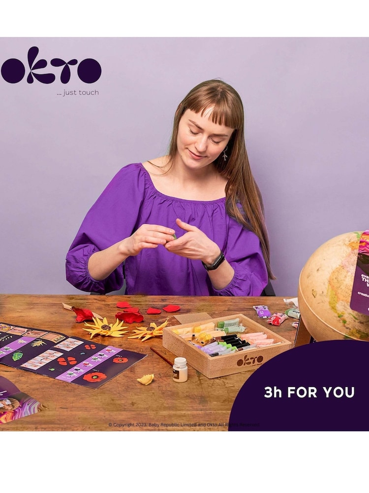 OKTO Clay Wood & Craft Sensory Art Flower - FREEDOM - Image 5 of 5