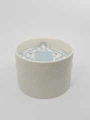 Laura Ashley Blue 550g Decorative White Ceramic Candle - 3 Wick Beachcomber - Image 4 of 5