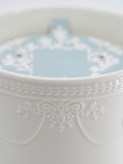 Laura Ashley Blue 550g Decorative White Ceramic Candle - 3 Wick Beachcomber - Image 5 of 5