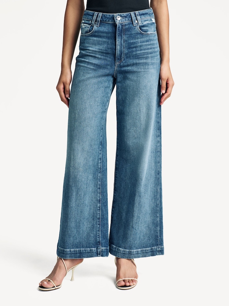 Paige Blue Harper 30IN Wide Leg Jeans - Image 2 of 7