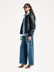 Paige Blue Harper 30IN Wide Leg Jeans - Image 4 of 7