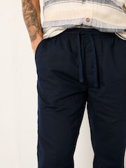 Marinha - Calças FATFACE algodão Linen retas - Imagem 3 de 6
