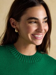 Joules Alexandra Green Blanket Stitch Jumper - Image 5 of 7