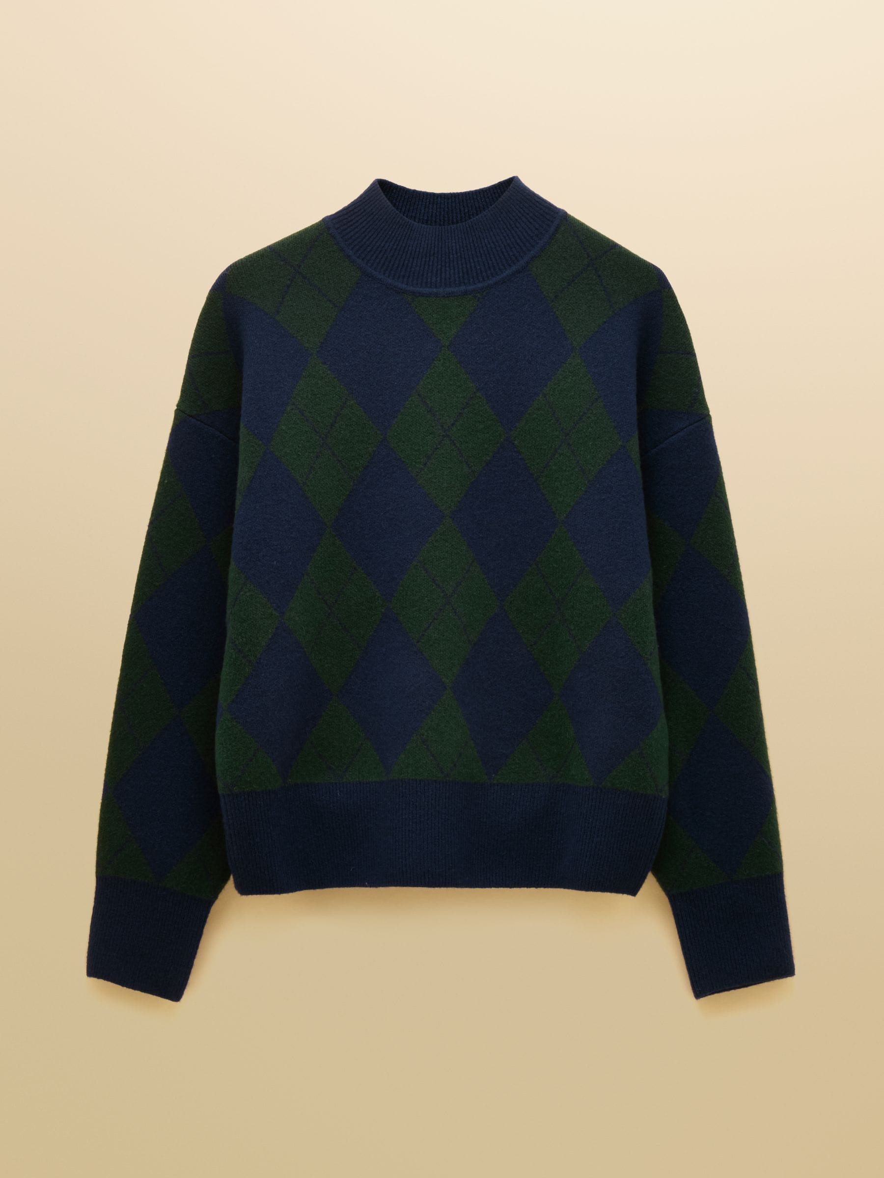 Next：日本 Joules Gilmore アーガイル ハイネック セーター from Next
