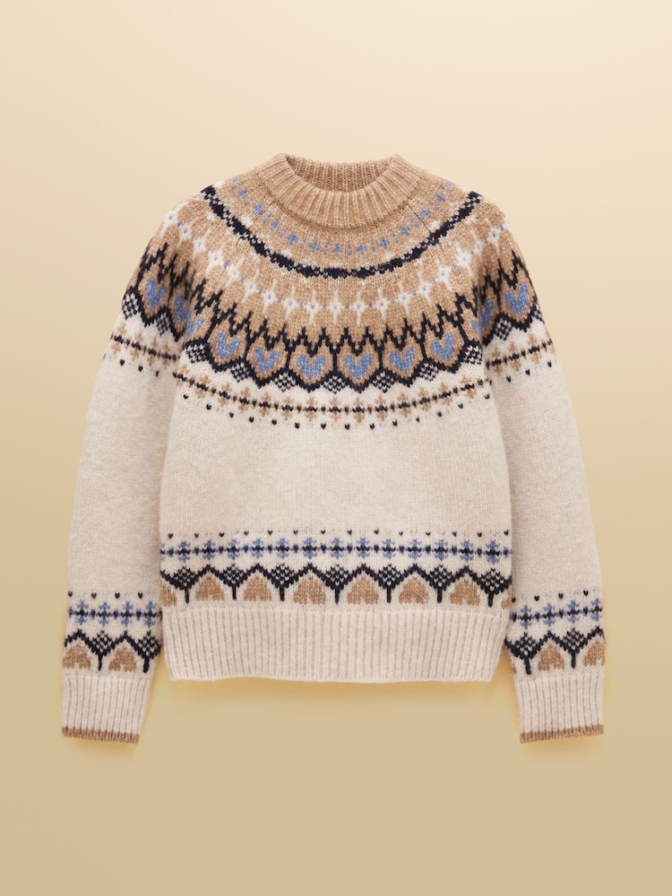 Creme/Braun - Joules – Charlie – Strickpullover mit Norwegermuster - Bild 8 von 8 Creme/Braun - Joules – Charlie – Strickpullover mit Norwegermuster - Bild 8 von 8