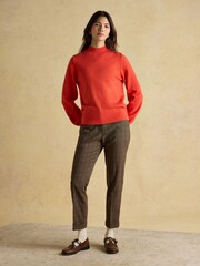 Joules Enid Orange High Neck Jumper - Image 4 of 7