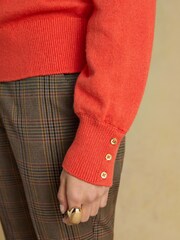 Joules Enid Orange High Neck Jumper - Image 6 of 7