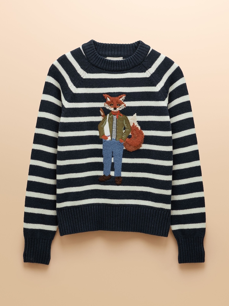 Joules Jonty Crew Neck Intarsia Jumper - Bild 10 von 10