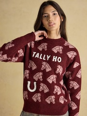 Joules Intarsia Knitted Jumper - Imagem 4 de 9