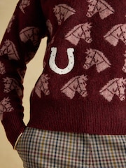 Joules Intarsia Knitted Jumper - Imagem 6 de 9